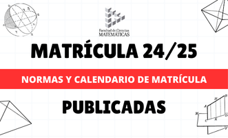 Calendario y Normas Matrícula 2024/25